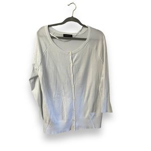 Lane Bryant Light Gray Cardigan Sweater